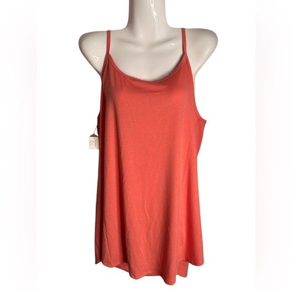 Zenna Reversible Tank Top NWT Coral - Picture 2 of 3